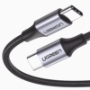 50150-l Cable USB-C a USB-C, 1 metro, carga rápida de hasta 60W, negro.