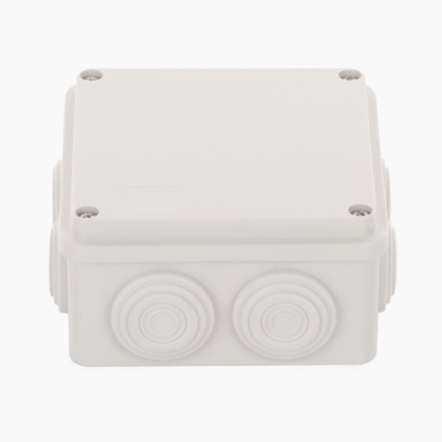 Captura de pantalla 2025-07-28 093310 Caja derivación, conexión de plástico (100 X 100 X 54 mm) con 7 glándulas de Goma, tornillería para su tapa