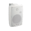 SF774HW-p KIT de amplificador de 120W para escritorio, 4 altavoces de pared color blanco 2.5W - 20W, sistema 70/100V